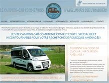 Tablet Screenshot of campingcar-cie.com